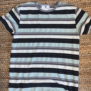 Mint colored striped tee